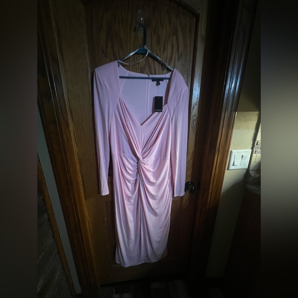 Eloquii Blush Long Sleeve Dress